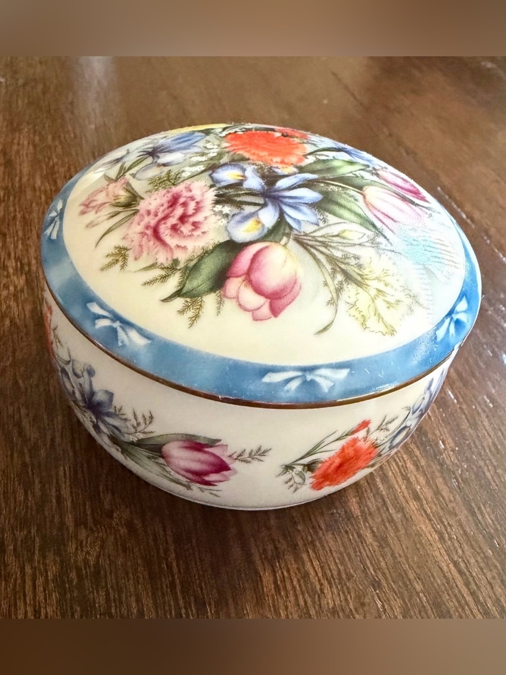Danbury Mint Floral Enchantment Waltz of Flowers Music Trinket Box Doug Hague
